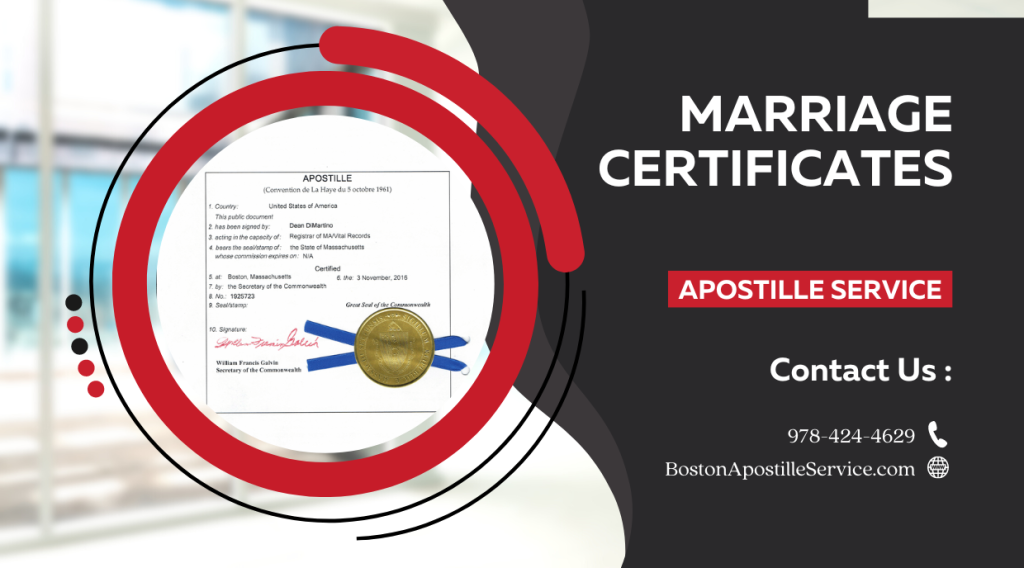 apostille MA marriage certificates